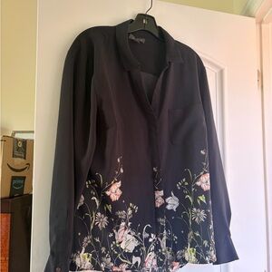 The Limited Black Button-Up Blouse